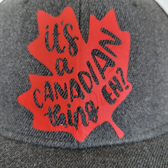 "It's A Canadian Thing, EH?" Print Baseball Cap - Picture 2 of 12